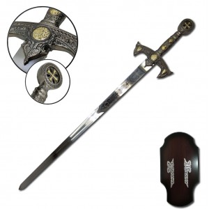 ESPADA MEDIEVAL COM LÂMINA SEM CORTE  REF: PFL6175BY