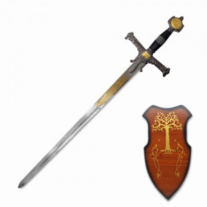 ESPADA DECORATIVA COM SUPORTE PARA PAREDE REF: PFL139107C