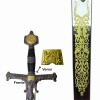 ESPADA DECORATIVA COM SUPORTE PARA PAREDE REF: PFL139107C