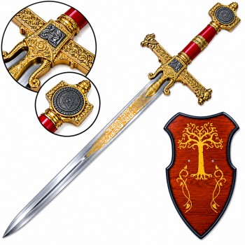 ESPADA DECORATIVA COM SUPORTE PARA PAREDE REF: PFL139125 ESPADA DECORATIVA COM SUPORTE PARA PAREDE REF: PFL139125
