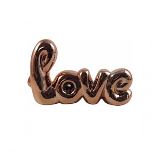 ENFEITE EM CERAMICA P/DEC.E ORN. DE MESA ROSE ENFEITE EM CERAMICA P/DEC.E ORN. DE MESA ROSE