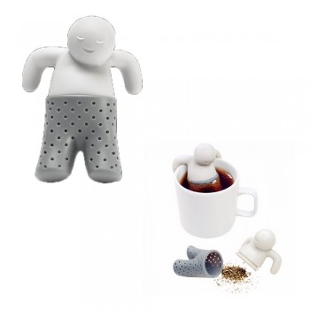 INFUSOR DE CHÁ MODELO BONECO EM SILICONE  REF: AP36832-CB