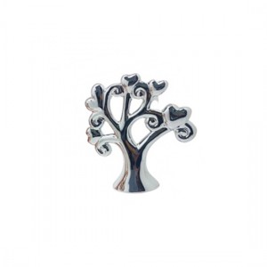 ENFEITE DE CERAMICA MODELO ARVORE PRATA