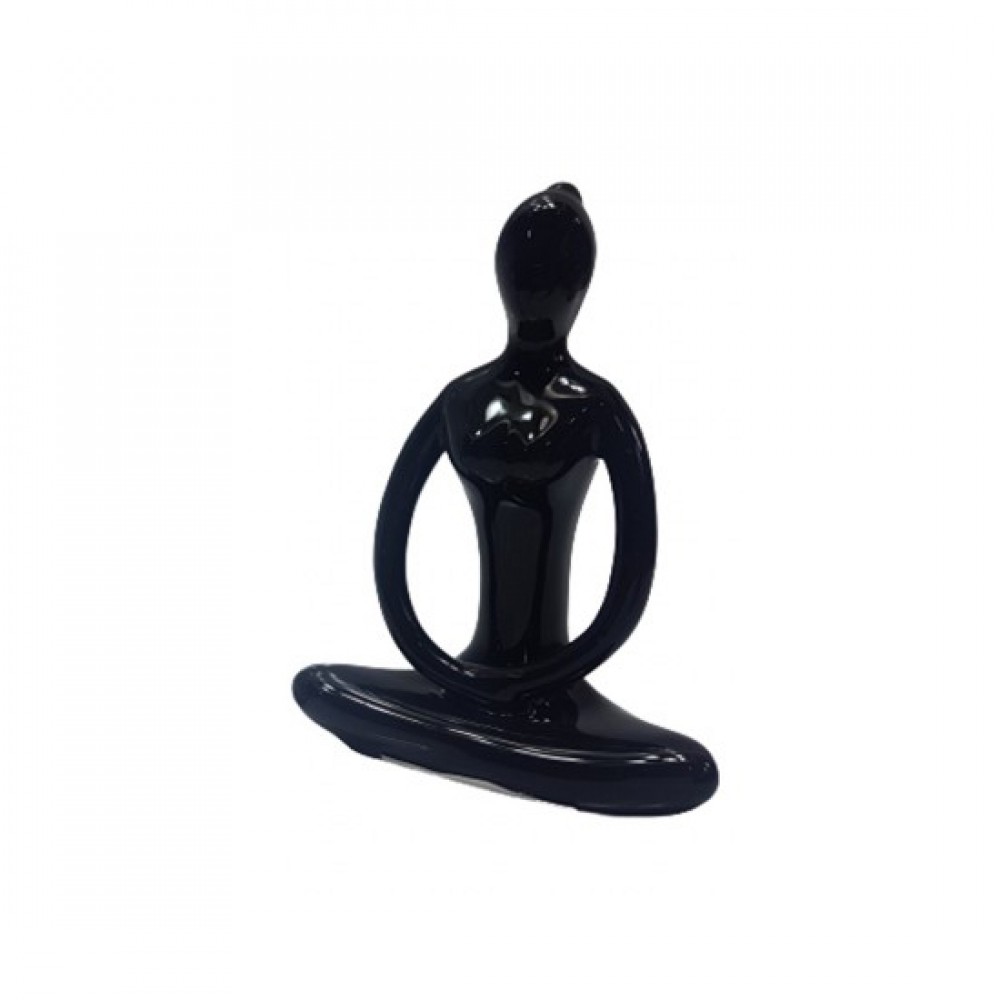 ENF.DE CERAMICA P/DEC.ORN.DE MESA MOD.YOGA PRETO