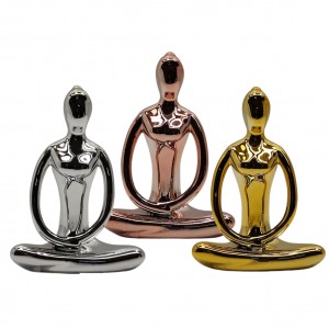 ENFEITE MODELO YOGA EM CERÂMICA REF: AP4214-3C ENFEITE MODELO YOGA EM CERÂMICA REF: AP4214-3C