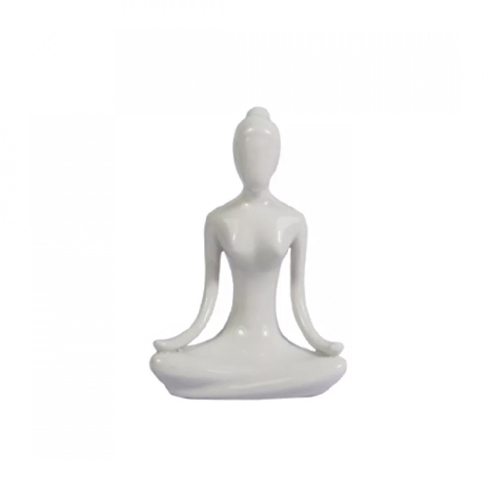 ENF.DE CERAMICA P/DEC.ORN.DE MESA MOD.YOGA  BRANCO