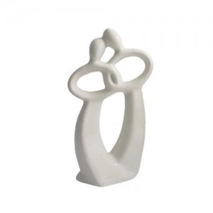 ENFEITE DE CERAMICA P/DEC. E ORN. DE MESA BRANCO