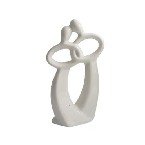 ENFEITE DE CERAMICA P/DEC. E ORN. DE MESA BRANCO