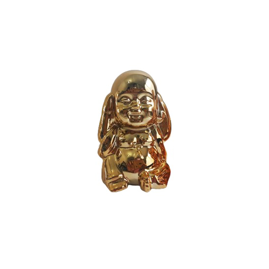 ENF.DE CERAMICA P/DEC.E ORN.DE MESA MOD.BUDA DOURADO
