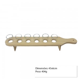 CONJUNTO DE 6 COPOS DE SHOT + SUPORTE