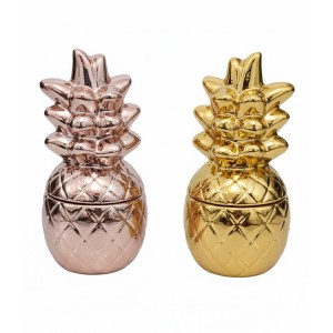 PORTA-JOIAS CERÂMICA MODELO ABACAXI REF: AP7882-CS