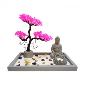 PORTA INCENSO DECORATIVO JARDIM ZEN EM RESINA REF: APHY2003