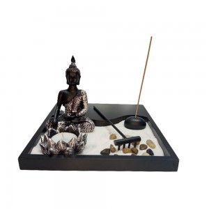 PORTA INCENSO DECORATIVO JARDIM ZEN EM RESINA REF: APHY201