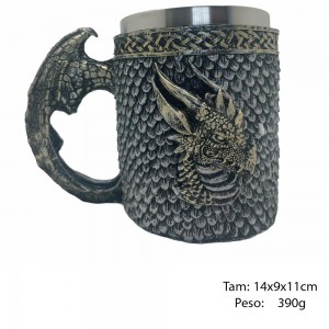 CANECA MEDIEVAL EM METAL 400ML REF:1105B