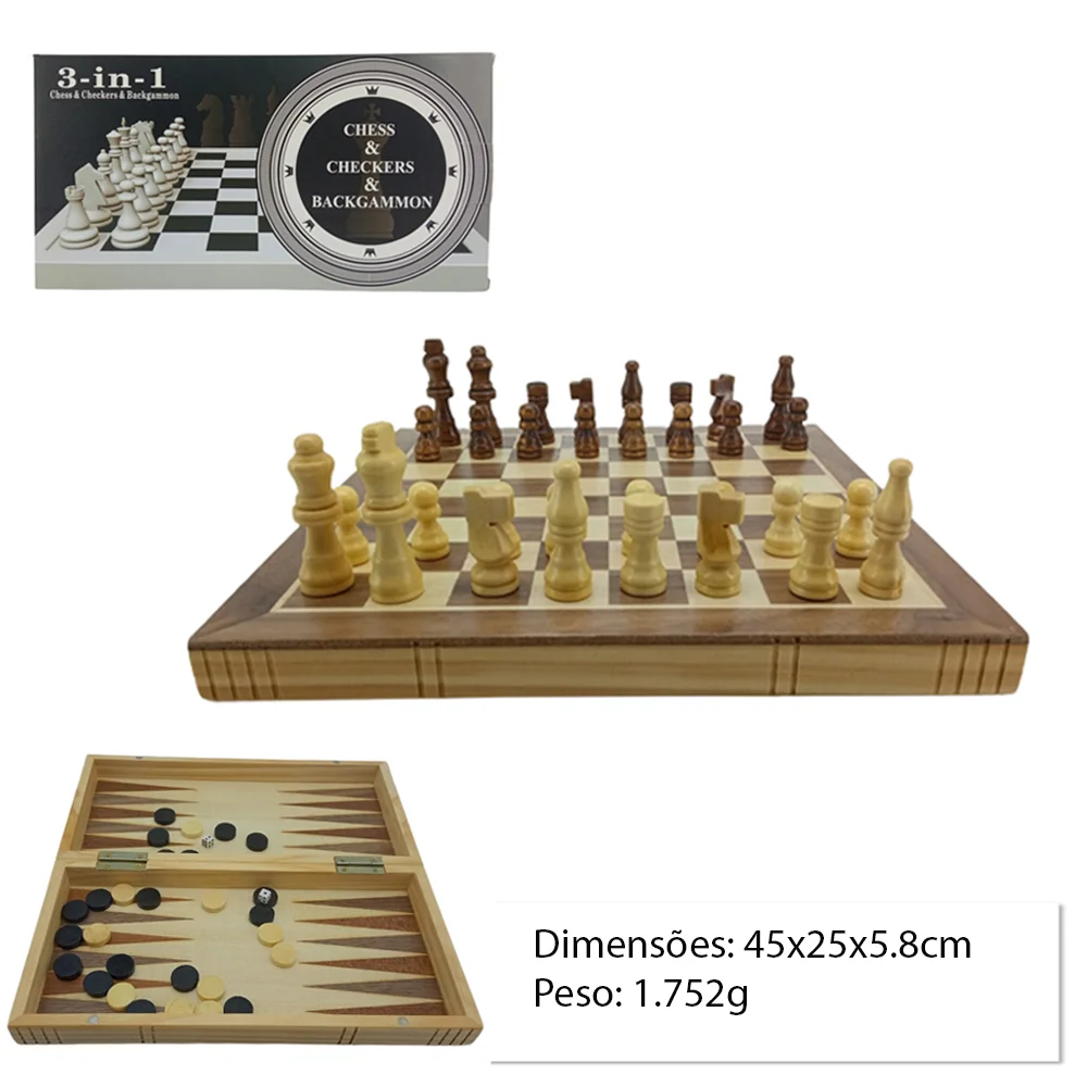 Chess and Backgammon jogo de xadrez