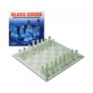 JOGO DE XADREZ EM VIDRO 28X28 REF: APGBA01M