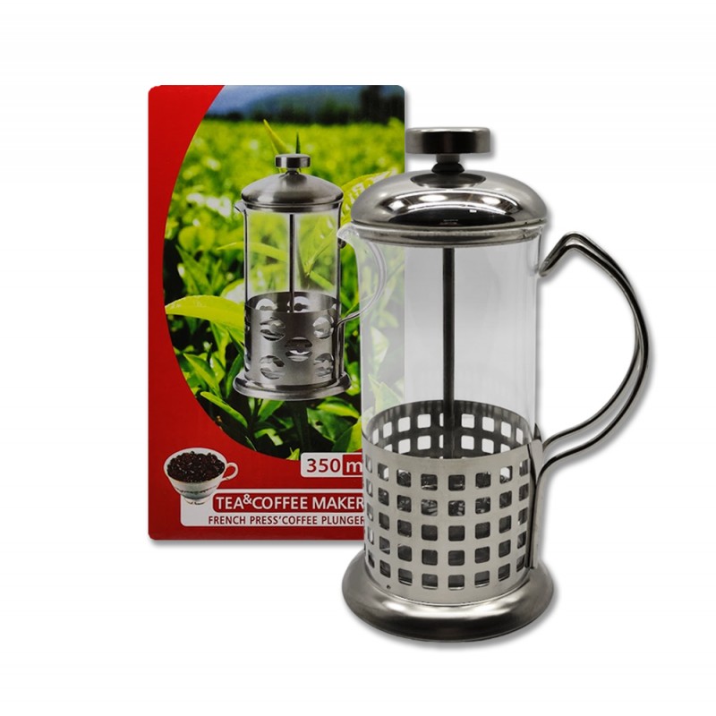 CAFETEIRA PRENSA FRANCESA DE VIDRO 350ML  REF: CCQ-350