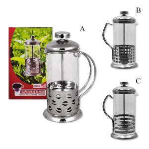 CAFETEIRA PRENSA FRANCESA DE VIDRO 600ML  REF: CCQ-600 CAFETEIRA PRENSA FRANCESA DE VIDRO 600ML  REF: CCQ-600