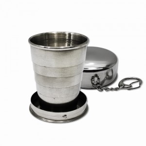 COPO DOBRÁVEL RETRÁTIL EM METAL 60ML REF: APSH-5 COPO DOBRÁVEL RETRÁTIL EM METAL 60ML REF: APSH-5