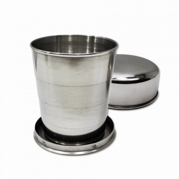 COPO DOBRÁVEL RETRÁTIL EM METAL 240ML REF: APDH-4