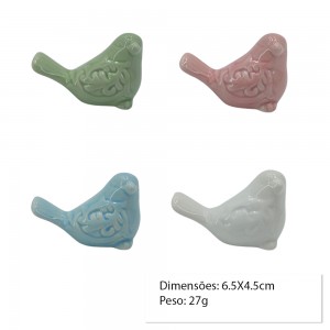 ENFEITE DECORATIVO MODELO PASSÁRO  REF: AP9478-2