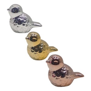 ENFEITE DECORATIVO DE MESA MODELO PASSÁRO EM CERÂMICA REF: AP9478-16-1