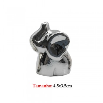 ENFEITE CERAMICA ELEFANTE PRATA ENFEITE CERAMICA ELEFANTE PRATA