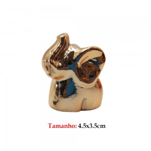 ENFEITE CERAMICA ELEFANTE ROSE