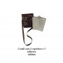 CANTIL 1400ML COM 2 COPOS E 3 TALHERES + BOLSA Marrom Liso REF: APPT-48A