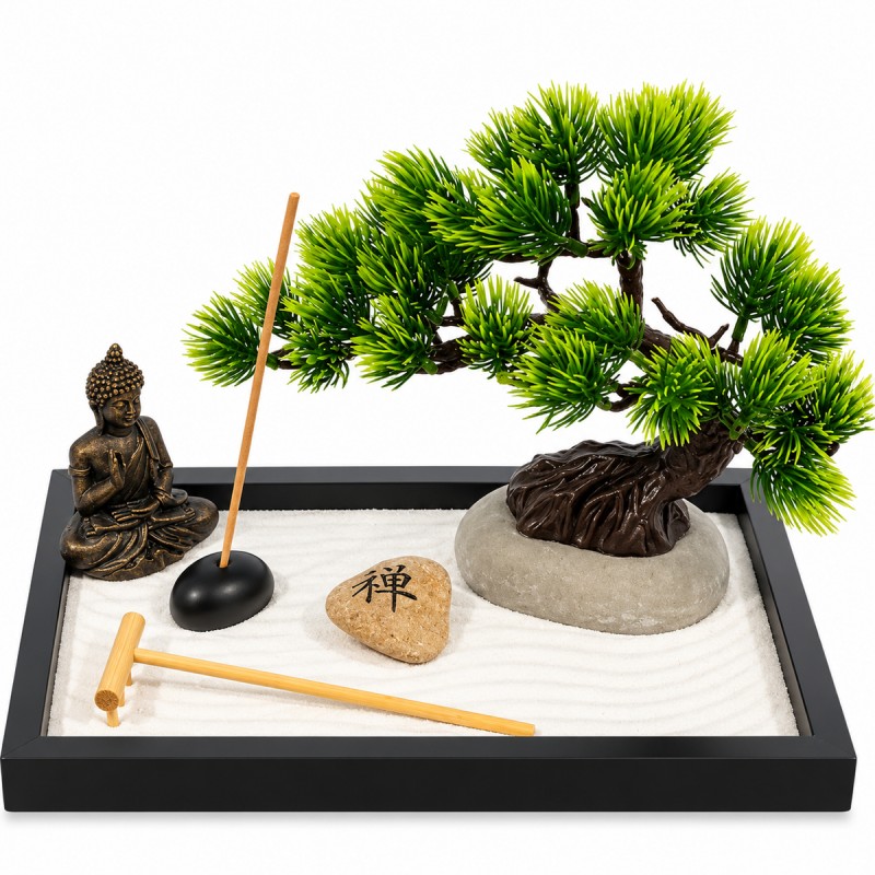PORTA INCENSO DECORATIVO JARDIM ZEN EM RESINA REF: APHY2105 PORTA INCENSO DECORATIVO JARDIM ZEN EM RESINA REF: APHY2105