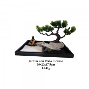 PORTA INCENSO DECORATIVO JARDIM ZEN EM RESINA REF: APHY2106