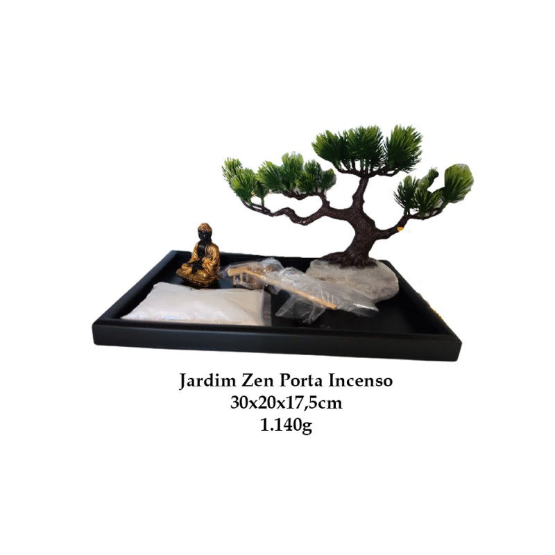 PORTA INCENSO DECORATIVO JARDIM ZEN EM RESINA REF: APHY2106 PORTA INCENSO DECORATIVO JARDIM ZEN EM RESINA REF: APHY2106