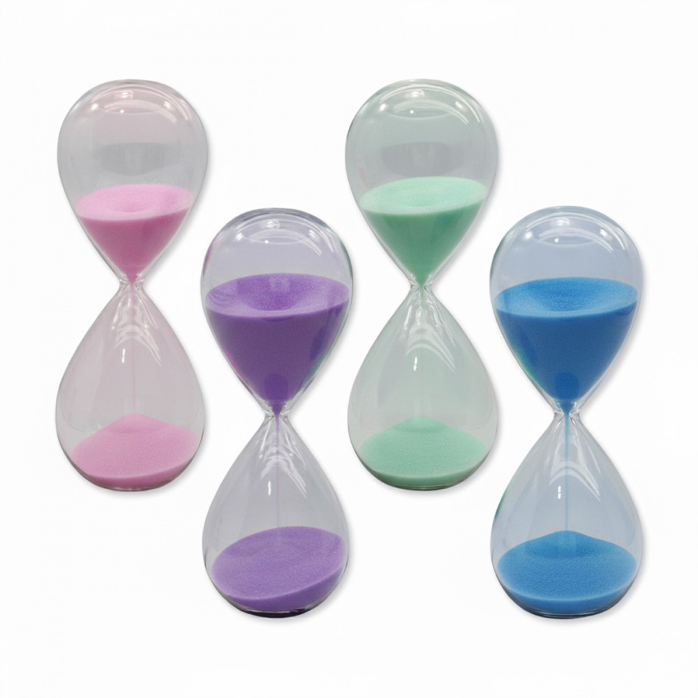 AMPULHETA DECORATIVA EM VIDRO 12CM REF: AP50125