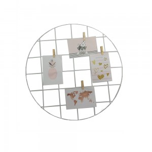 TELA ARAMADA PARA FOTOS EM METAL 40X40CM COR BRANCA REF: AP8313Y