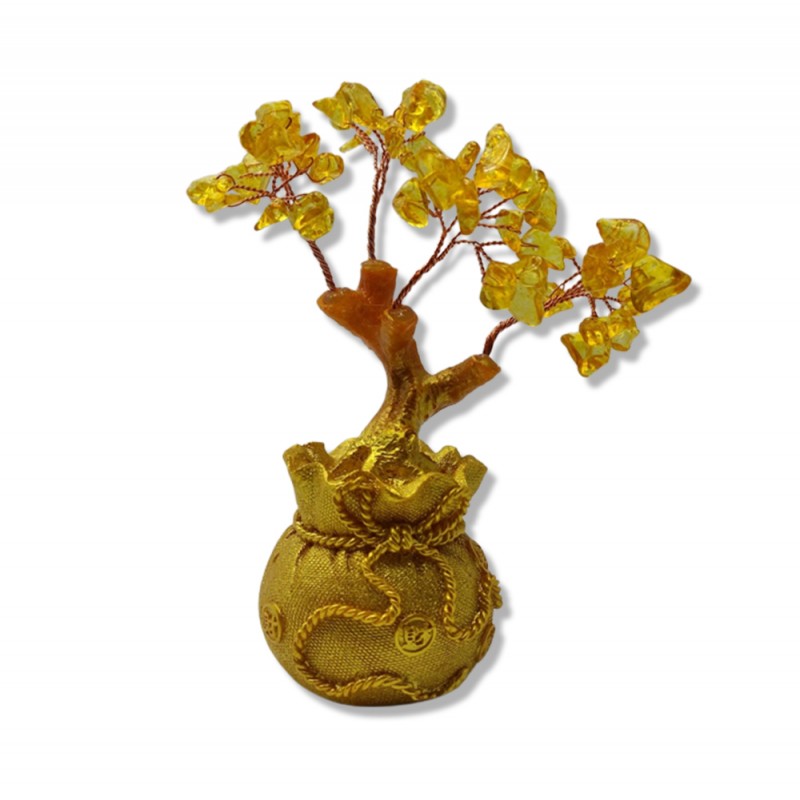 ENFEITE DECORATIVO MODELO ÁRVORE BONSAI DOURADA REF: APGF-2P ENFEITE DECORATIVO MODELO ÁRVORE BONSAI DOURADA REF: APGF-2P