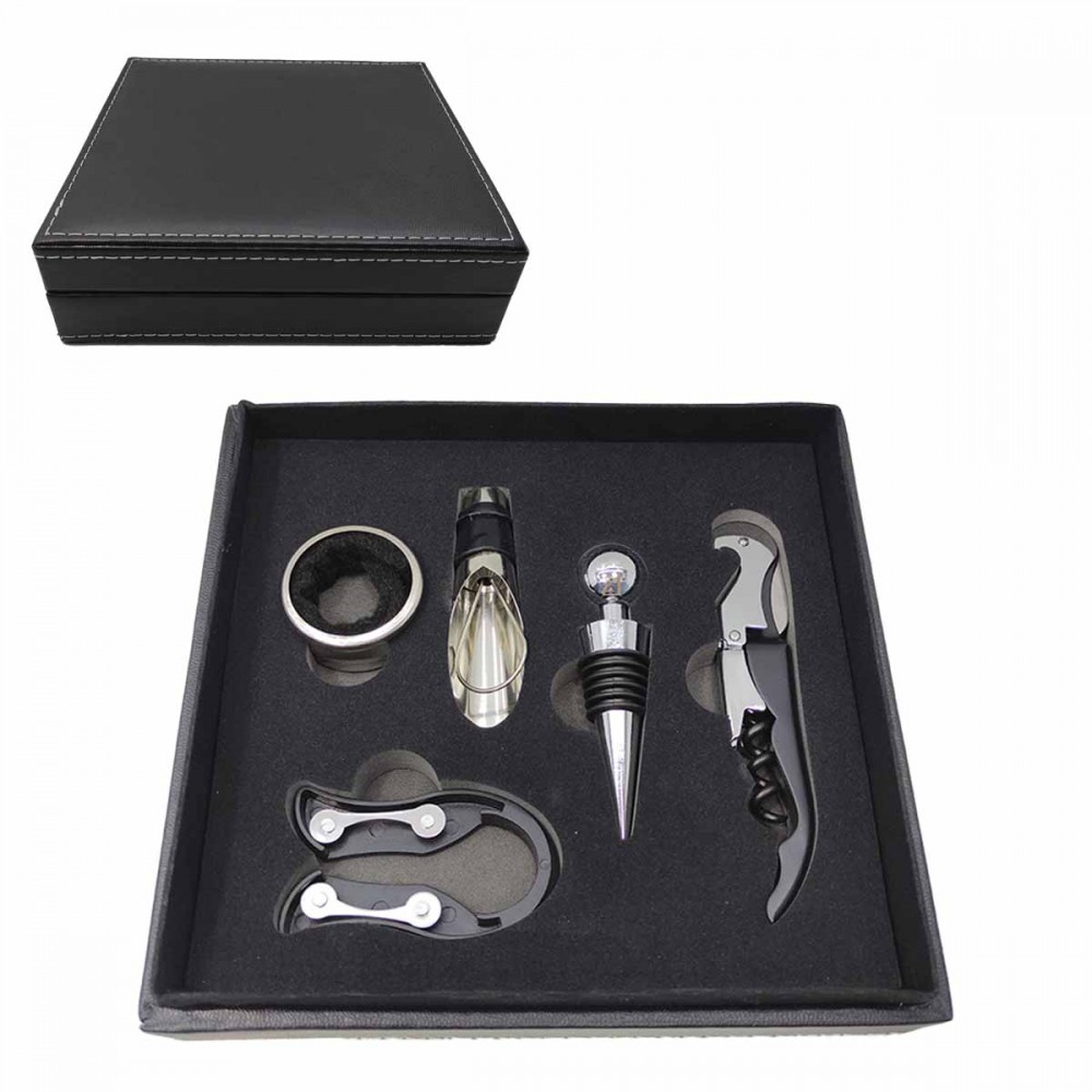 KIT PARA VINHO COM 5 PEÇAS REF: AP3666-5SET