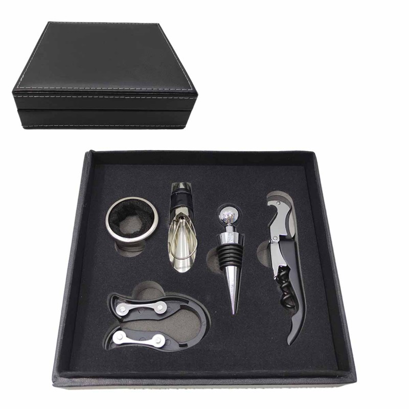 KIT PARA VINHO COM 5 PEÇAS REF: AP3666-5SET KIT PARA VINHO COM 5 PEÇAS REF: AP3666-5SET