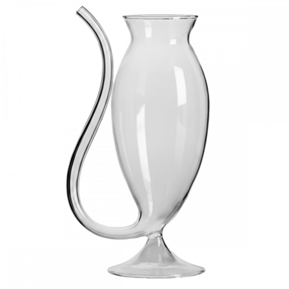 COPO DE VIDRO COM CANUDO EMBUTIDO 200ML REF: AP200ML