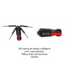 KIT CHAVES DE FENDA E PHILIPS 8 EM 1 COM LANTERNA REF: APFZ-895