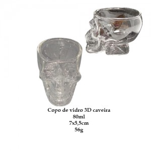 COPO CAVEIRA 80ML REF: SG348 COPO CAVEIRA 80ML REF: SG348