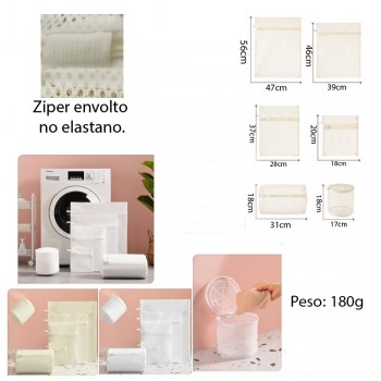 KIT COM 6 SACOS PARA LAVAR ROUPAS REF: APYTJ1005