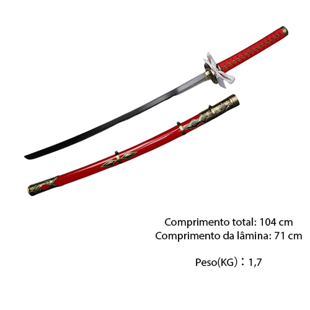 ESPADA KATANA SEM CORTE + SUPORTE REF: APZS-9316A