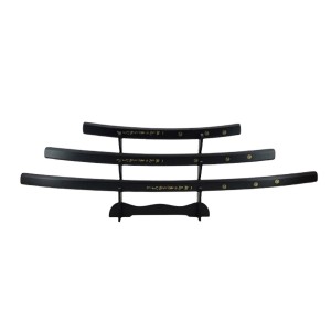 CONJ. 3  ESPADAS KATANAS S/ CORTE C/ SUPORTE  REF: APZS-9618 CONJ. 3  ESPADAS KATANAS S/ CORTE C/ SUPORTE  REF: APZS-9618