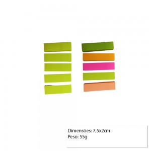 KIT 5 BLOCOS AUTOADESIVOS COM 100 FOLHAS CADA  REF: E4-5