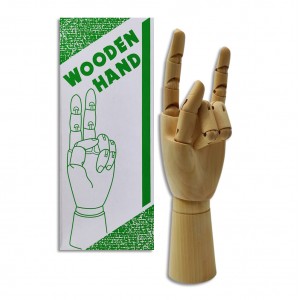 ENFEITE MÃO ARTICULADA EM MADEIRA 30CM  REF: AP-WD6594-12 ENFEITE MÃO ARTICULADA EM MADEIRA 30CM  REF: AP-WD6594-12