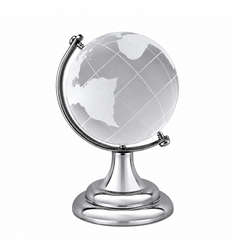 GLOBO TERRESTRE EM METAL REF: AP7814PRATA60MM GLOBO TERRESTRE EM METAL REF: AP7814PRATA60MM