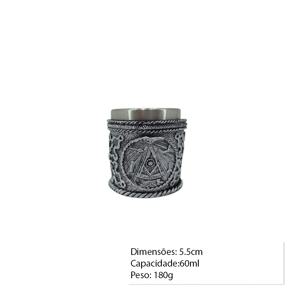 COPO METAL EM RESINA 60ML REF: AP171101-60