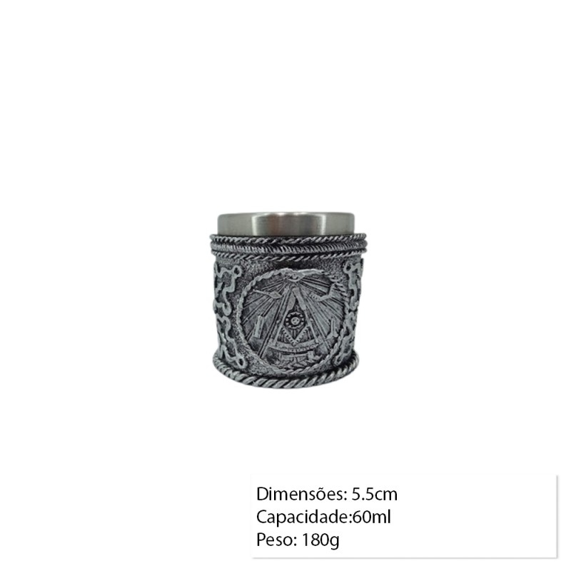 COPO METAL EM RESINA 60ML REF: AP171101-60