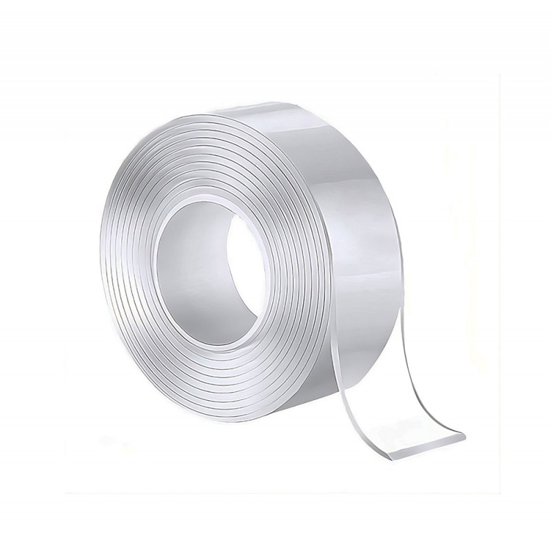 ROLO DE FITA ADESIVA TRANSPARENTE 0,20CM / 1M REF: APLH-2MM-1M
