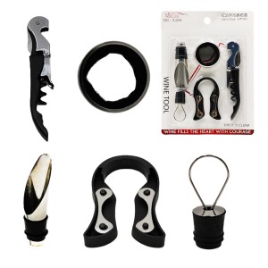 KIT PARA VINHO COM SACA ROLHAS REF: APJU-5